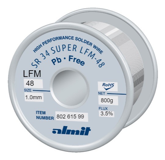SR34 SUPER LFM48 P3, 3,5%, 1,0mm, 0,8kg Spule