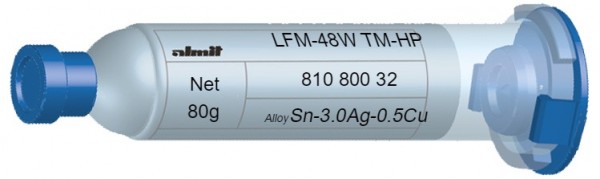 LFM-48W TM-HP; Flux 14%; (20-38µ); 30cc. 40g Kartusche mit Leichtlaufstopfen