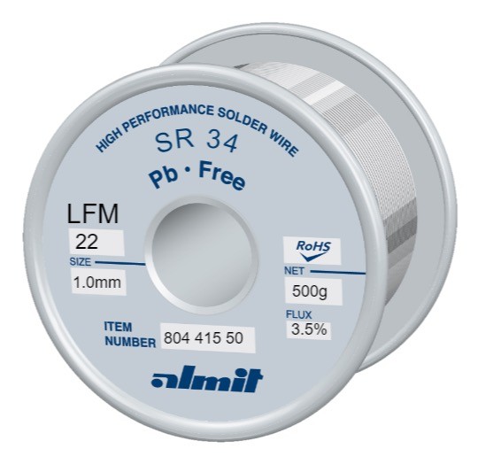 SR34 LFM22 P3, 3,5%, 1,0mm, 0,5kg Spule
